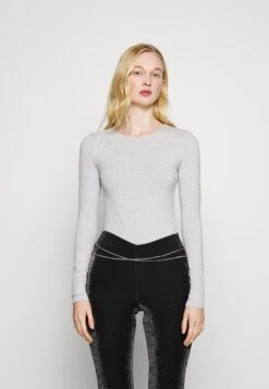 2 PackMaglietta A Manica LungaBlack/Mottled Light Grey Donna T-shirt E Top EVI21D026-Q11 -Vendite Even&Odd 13bc15f2514e4271acdaa3008acd0f50