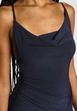 Even&Odd Circ Asymmetric Neckline Slit Dress Vestito Elegante503Dark Blue Donna Vestiti EV421C1CM-K11 -Vendite Even&Odd bbde75f1fd644938865f27be8bb1f456