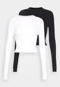Even&Odd 2 PackMaglioneBlack/White Donna Maglieria EV421I0CL-Q11