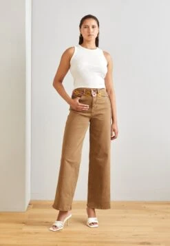 Even&Odd 2 PackTopOff-White/Dark Brown Donna T-shirt E Top EV421D1BI-A12