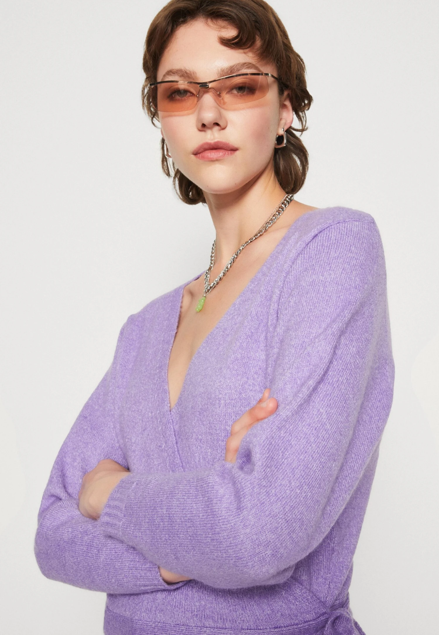 Even&Odd CardiganLilac Donna Maglieria EV421I0D2-I11 4 Even&Odd CardiganLilac Donna Maglieria EV421I0D2-I11 - immagine 4